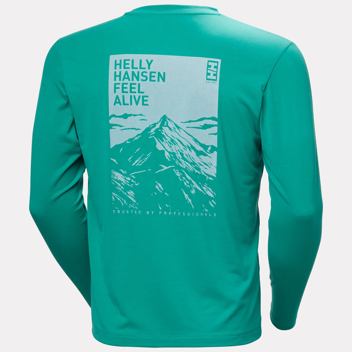 SKOG GRAPHIC LS TEE, DARK MINT, XXL