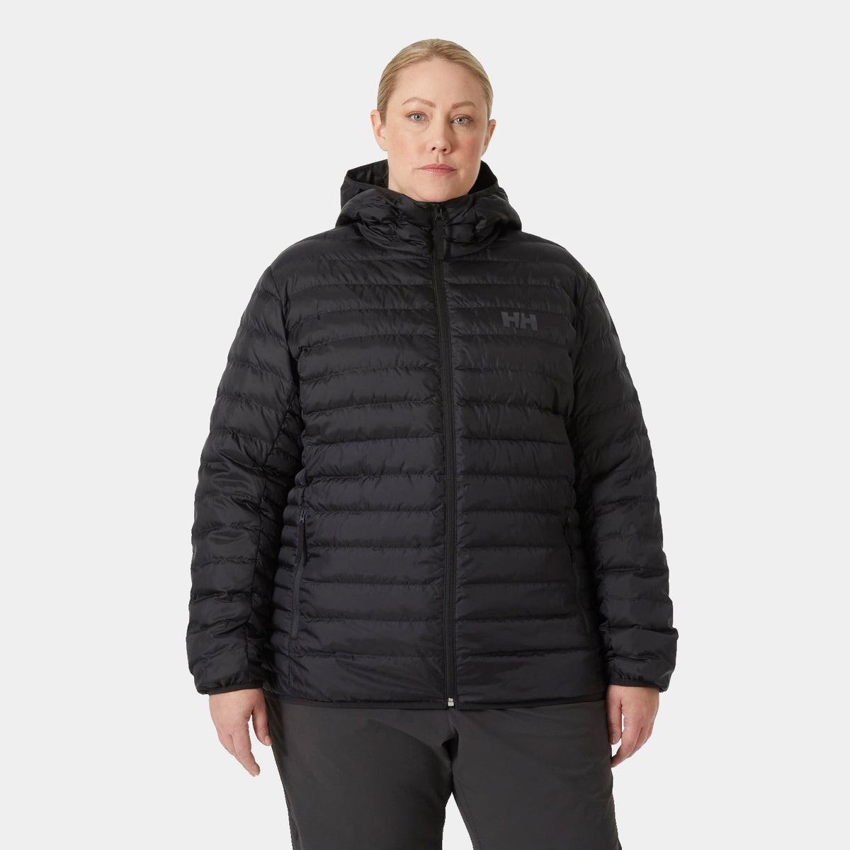 W BANFF HOODED PLUS INSULATOR, BLACK, 1X Main image