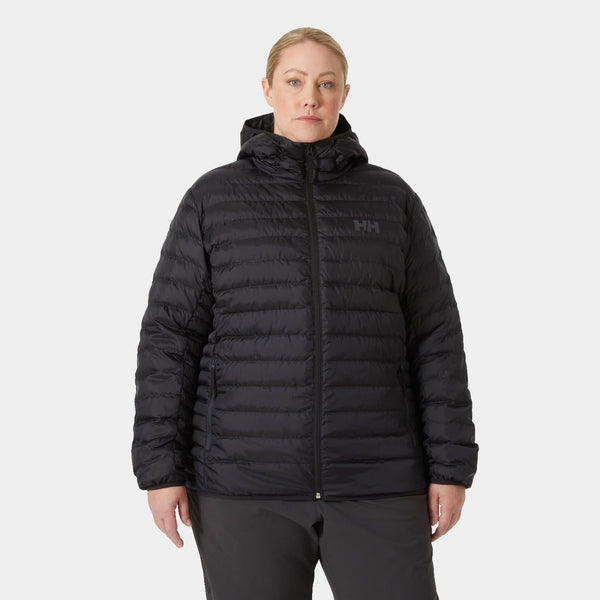 W BANFF HOODED PLUS INSULATOR, BLACK, 1X