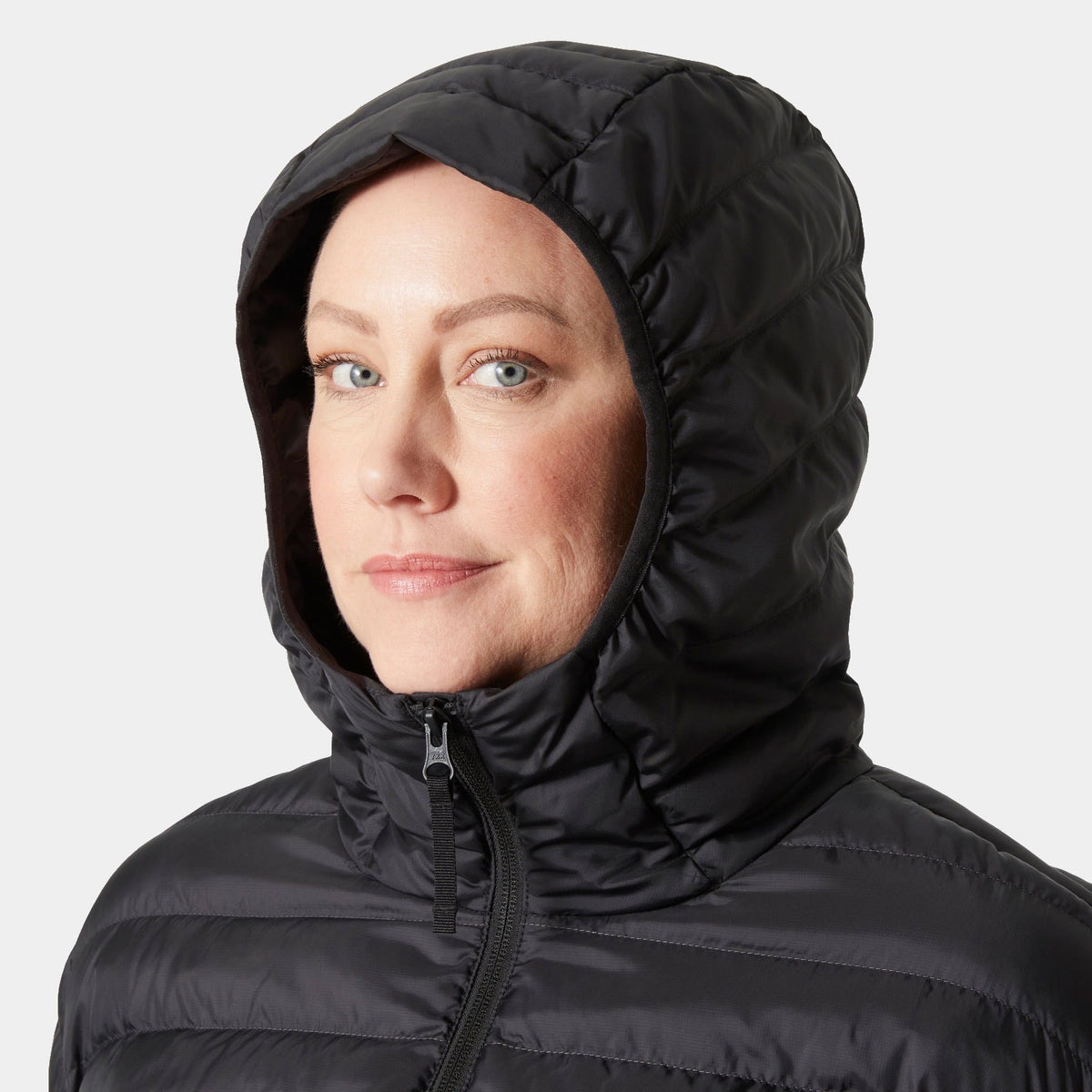 W BANFF HOODED PLUS INSULATOR, BLACK, 1X