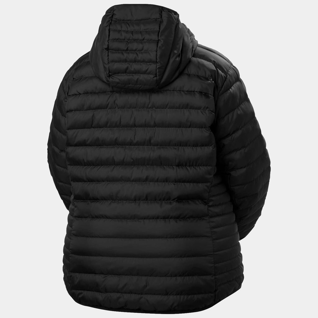 W BANFF HOODED PLUS INSULATOR, BLACK, 1X