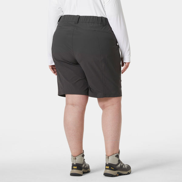 W BRONA SOFTSHELL PLUS SHORTS, EBONY, 1X