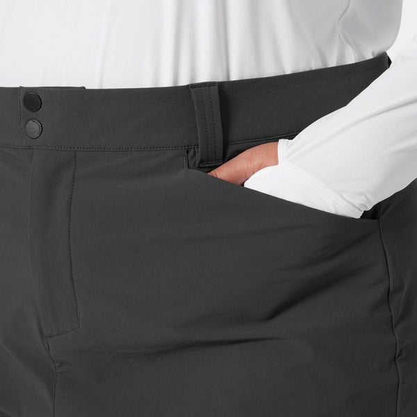 W BRONA SOFTSHELL PLUS SHORTS, EBONY, 1X