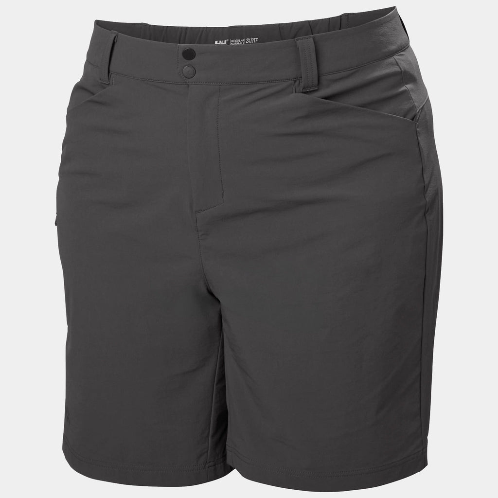 W BRONA SOFTSHELL PLUS SHORTS, EBONY, 1X