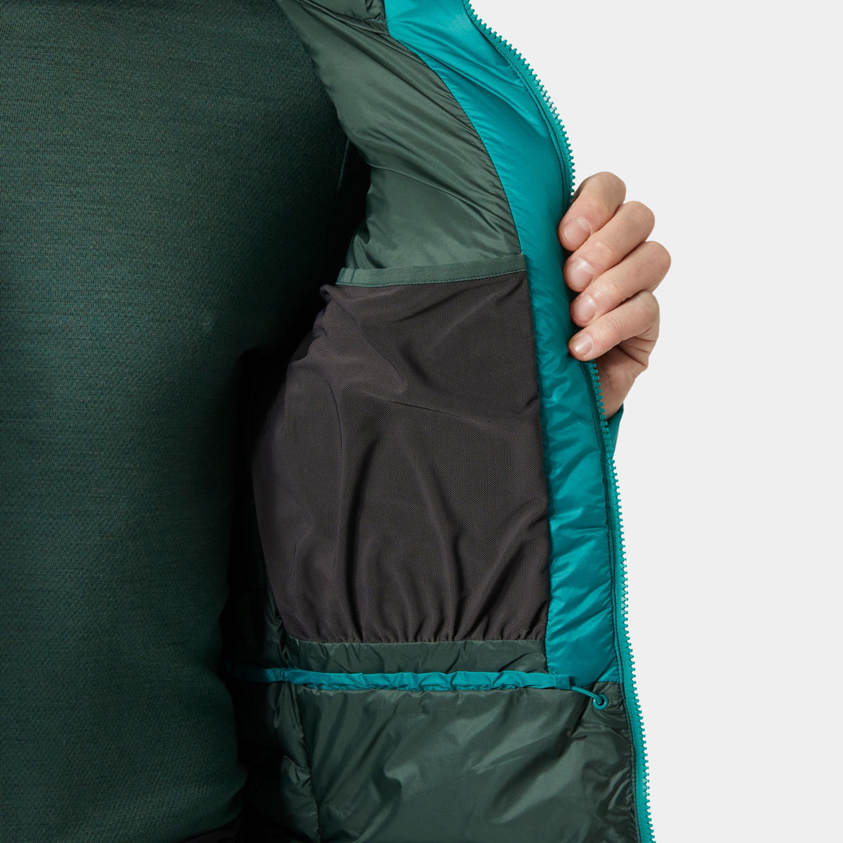 ODIN POLAR DOWN JACKET, SIGNAL GREE, S