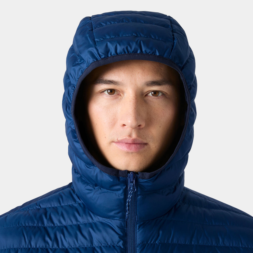 SIRDAL HOODED INSULATOR, DARK BLUE, XXL