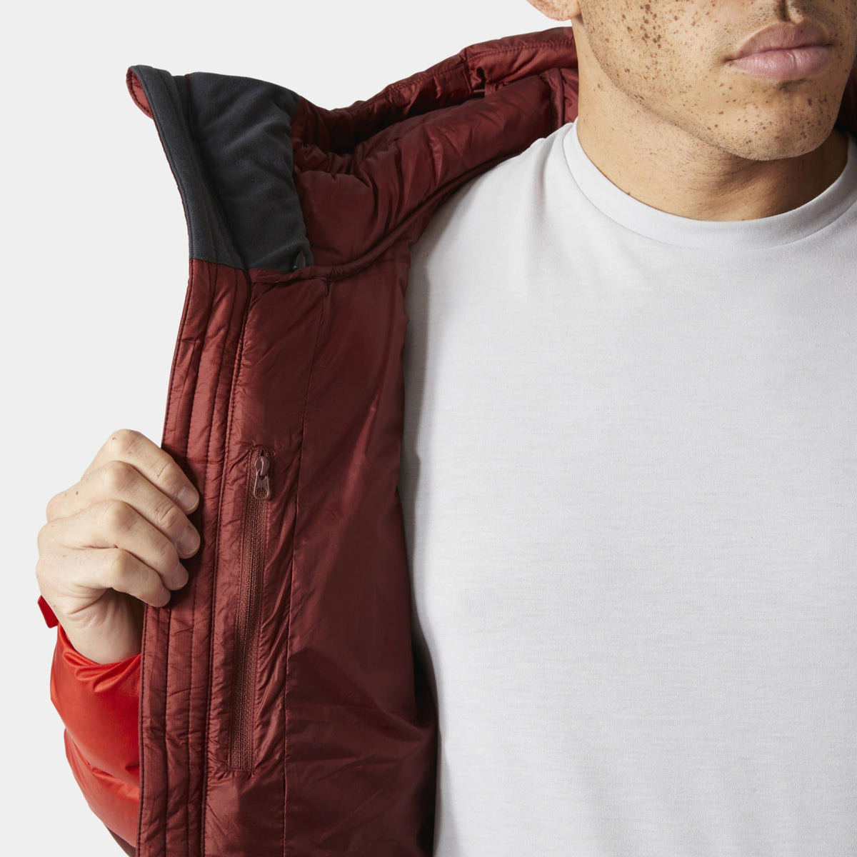GLACIER DOWN JACKET, ALERT RED/, XXL