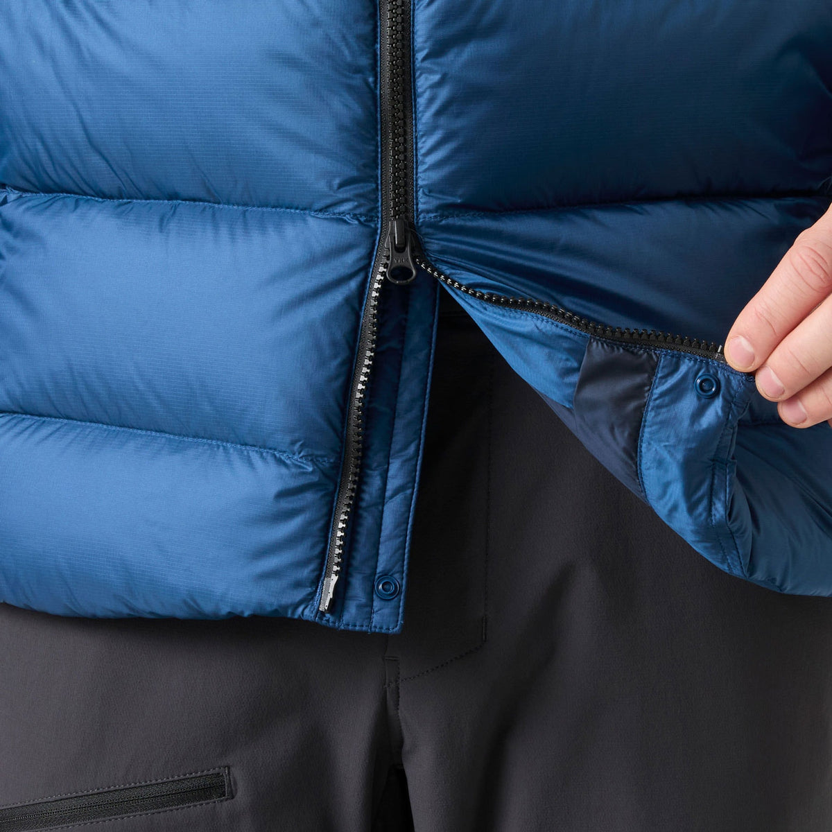 GLACIER DOWN JACKET, DARK BLUE, XXL