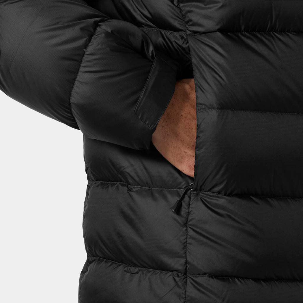 GLACIER DOWN JACKET, BLACK, XXL