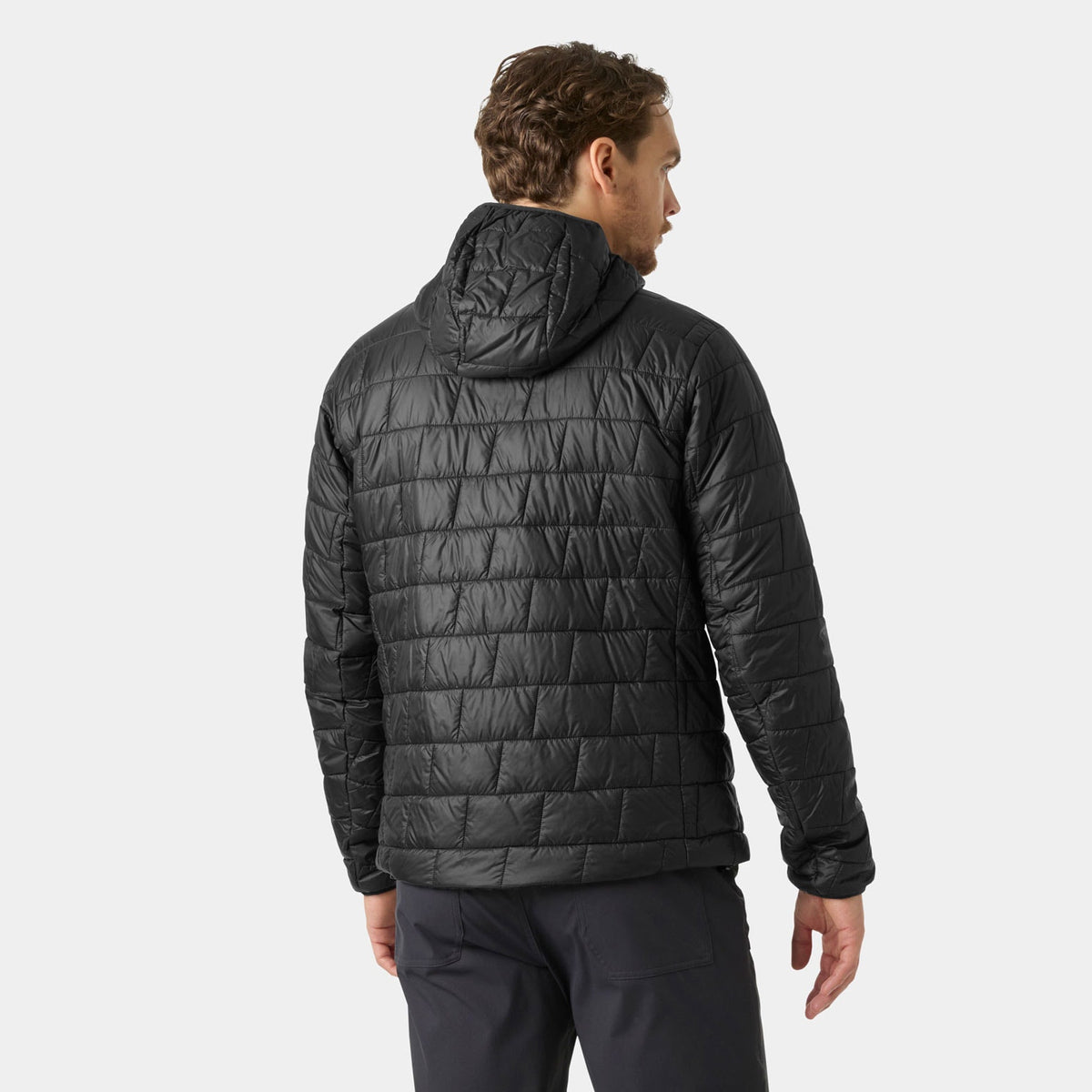 LIFALOFT HOODED INSULATOR, BLACK, XXL
