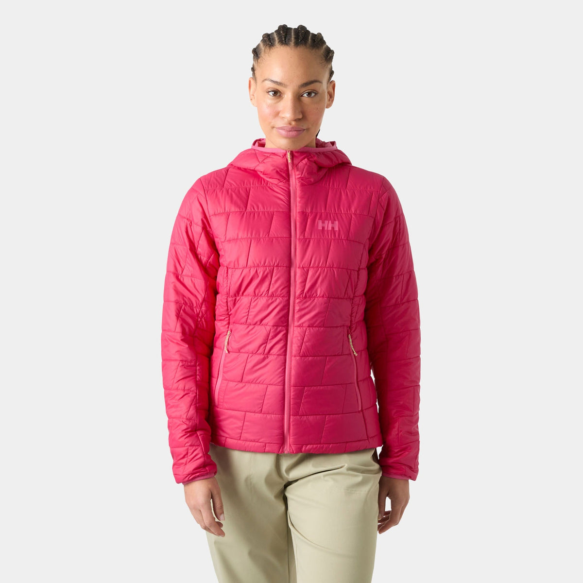 W LIFALOFT HOODED INSULATOR, CRANBERRY, L