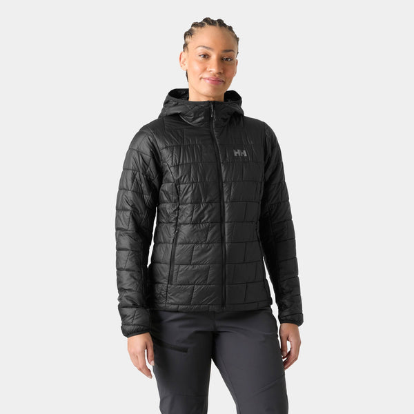 W LIFALOFT HOODED INSULATOR, BLACK, L