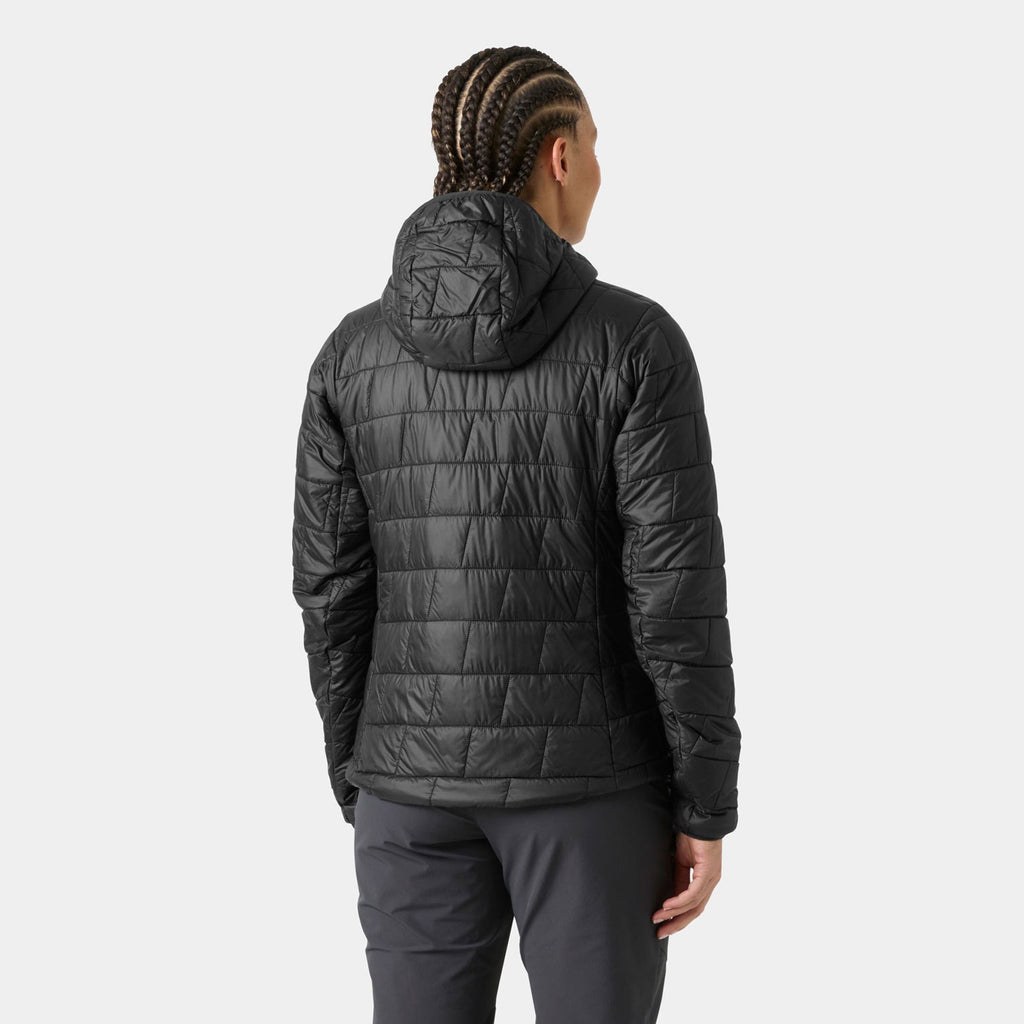 W LIFALOFT HOODED INSULATOR, BLACK, L