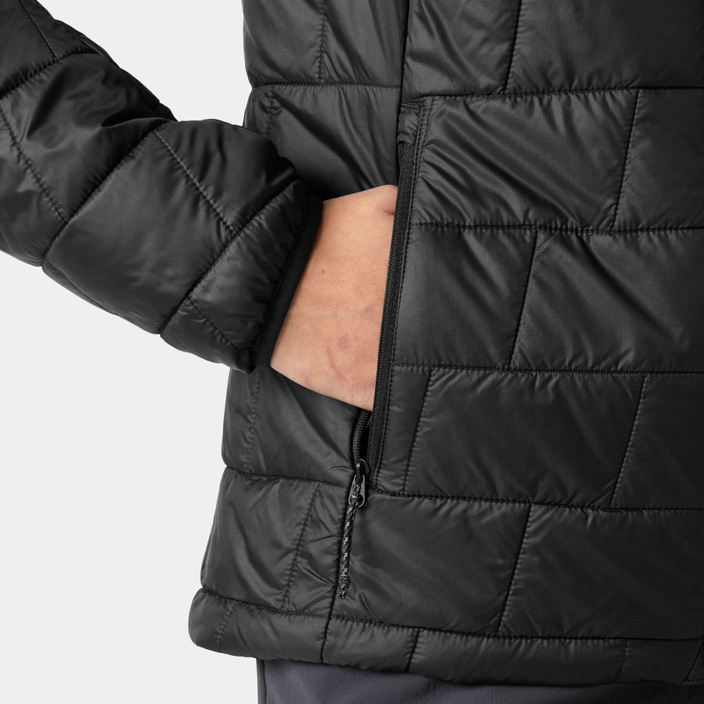 W LIFALOFT HOODED INSULATOR, BLACK, L