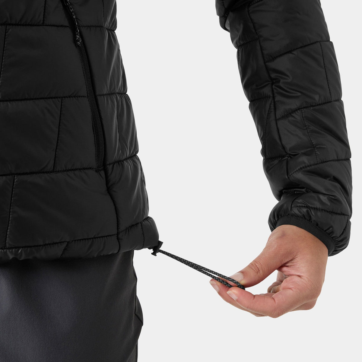 W LIFALOFT HOODED INSULATOR, BLACK, L