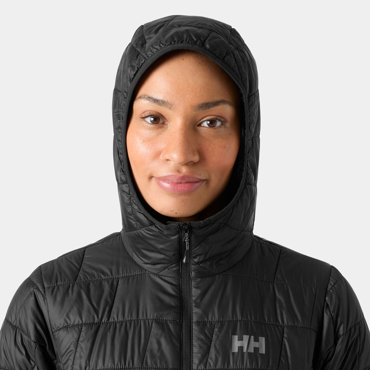 W LIFALOFT HOODED INSULATOR, BLACK, L