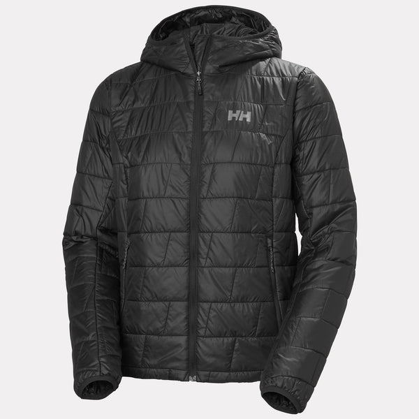 W LIFALOFT HOODED INSULATOR, BLACK, L