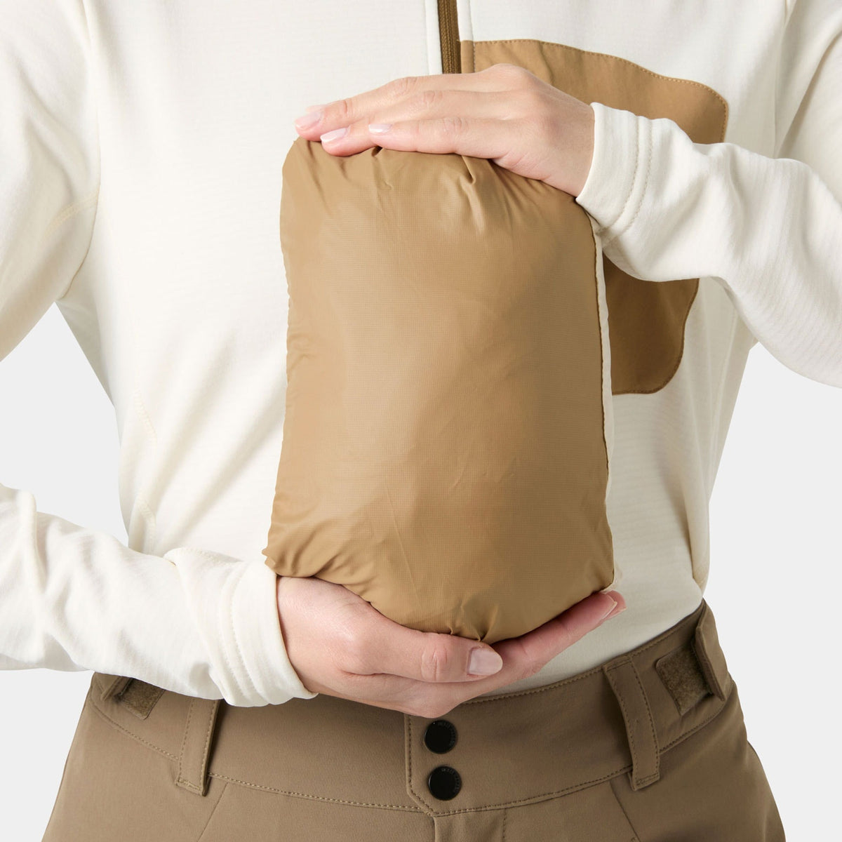 W LIFALOFT INSULATOR VEST, CREAM, L