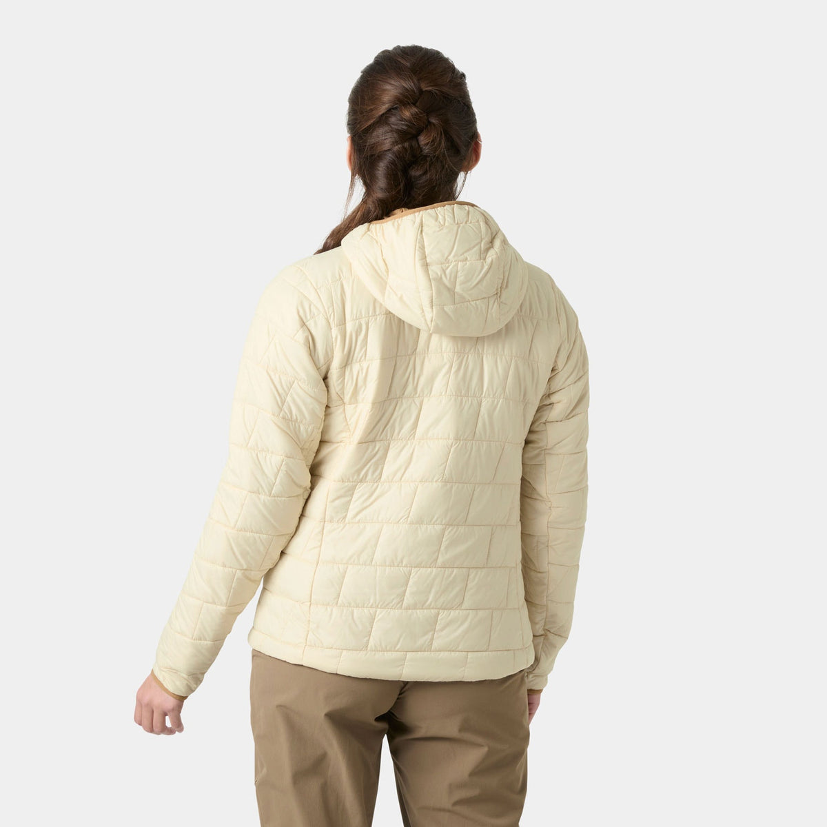 W LIFALOFT PULLOVER HOOD, CREAM, L