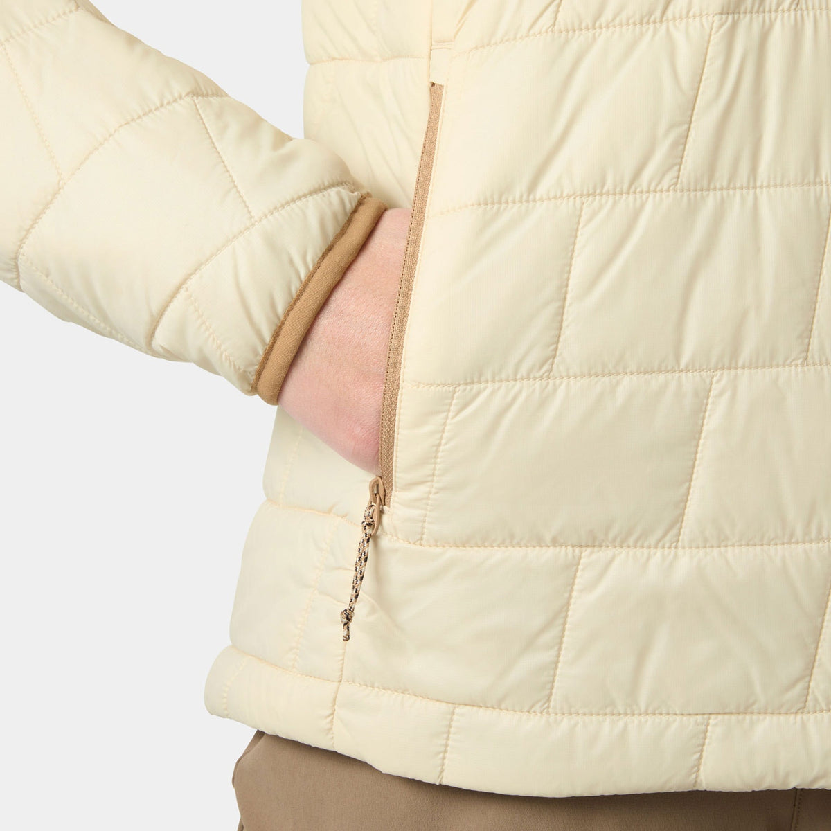 W LIFALOFT PULLOVER HOOD, CREAM, L