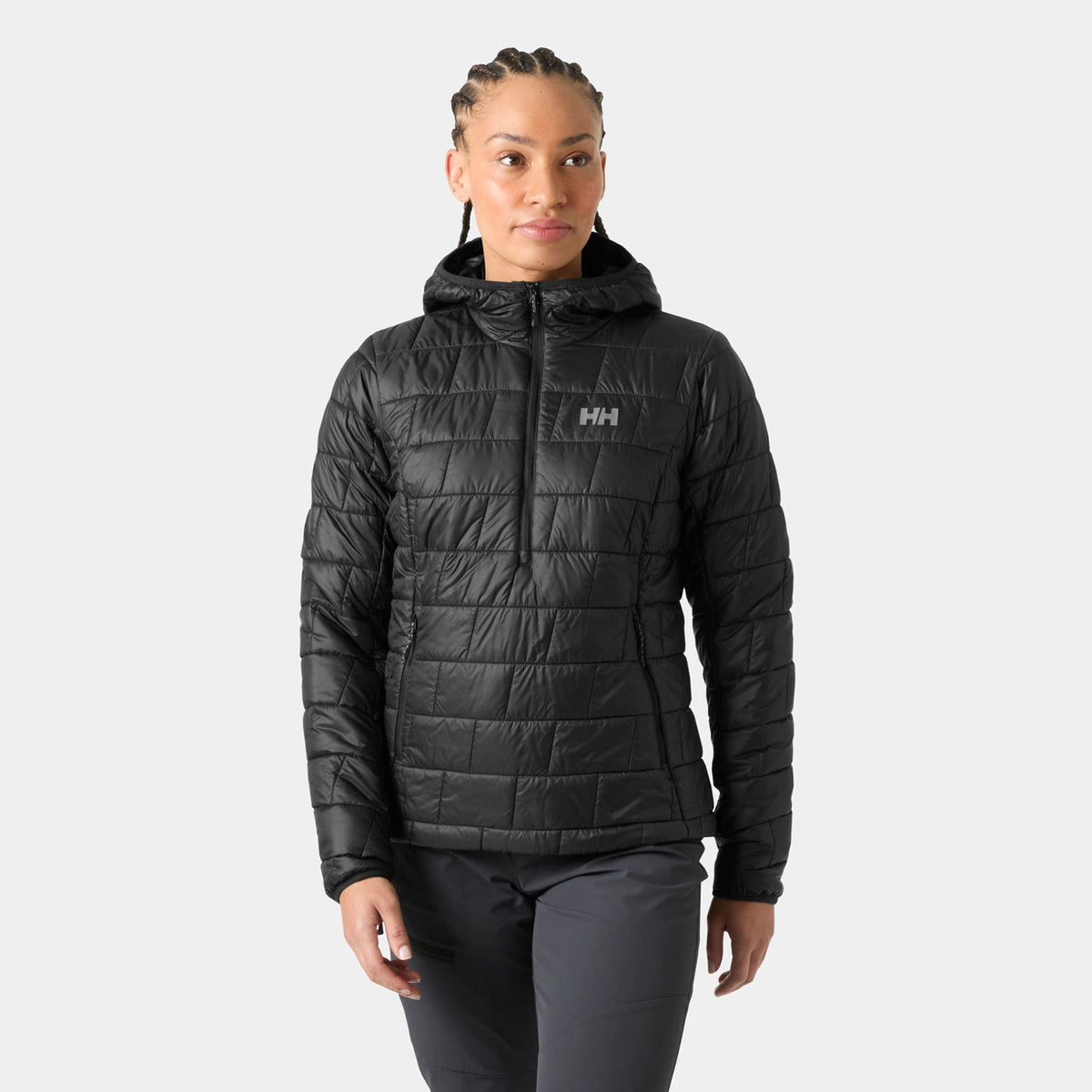 W LIFALOFT PULLOVER HOOD, BLACK, L