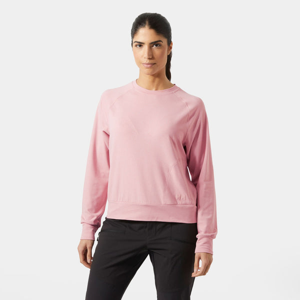 W TYRI KNIT CREW NECK, PINK SALT M, XL