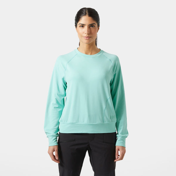 W TYRI KNIT CREW NECK, LAGOON MELA, L
