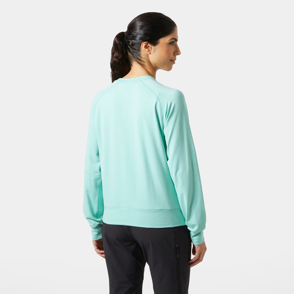 W TYRI KNIT CREW NECK, LAGOON MELA, L