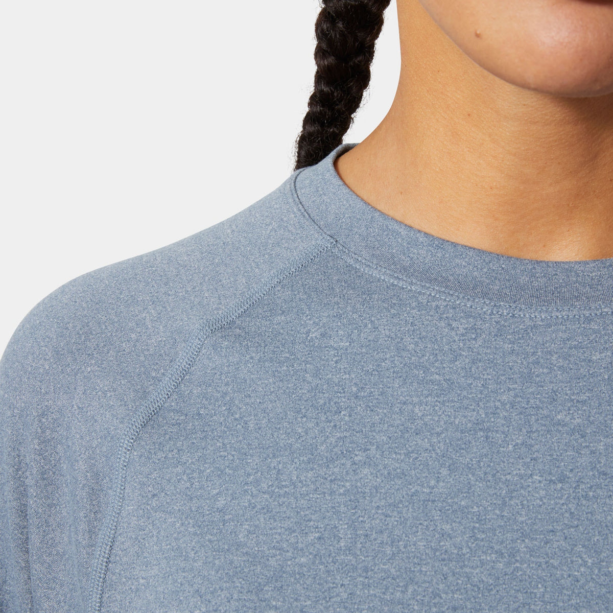 W TYRI KNIT CREW NECK, WASHED NAVY, L