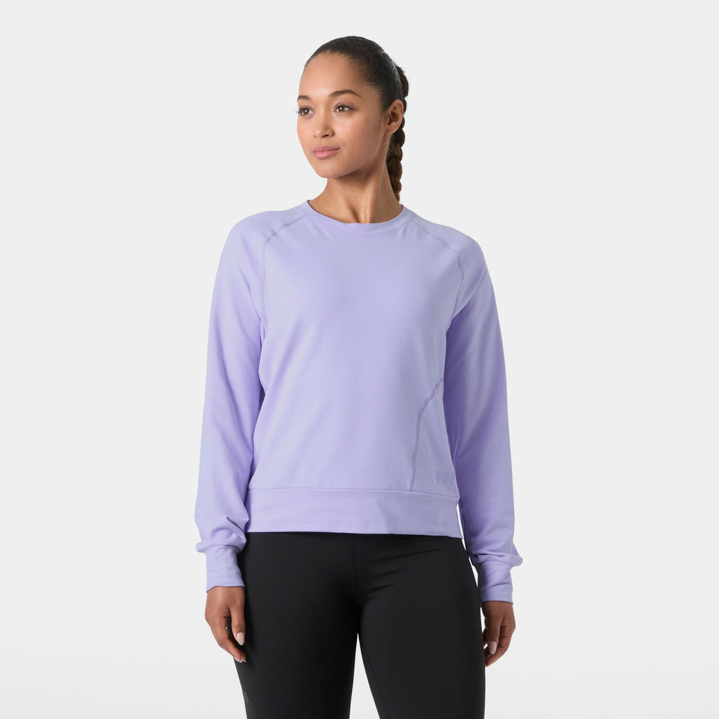 W TYRI KNIT CREW NECK, BRIGHT LAVE, L