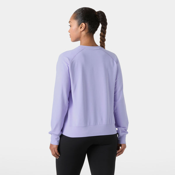 W TYRI KNIT CREW NECK, BRIGHT LAVE, L