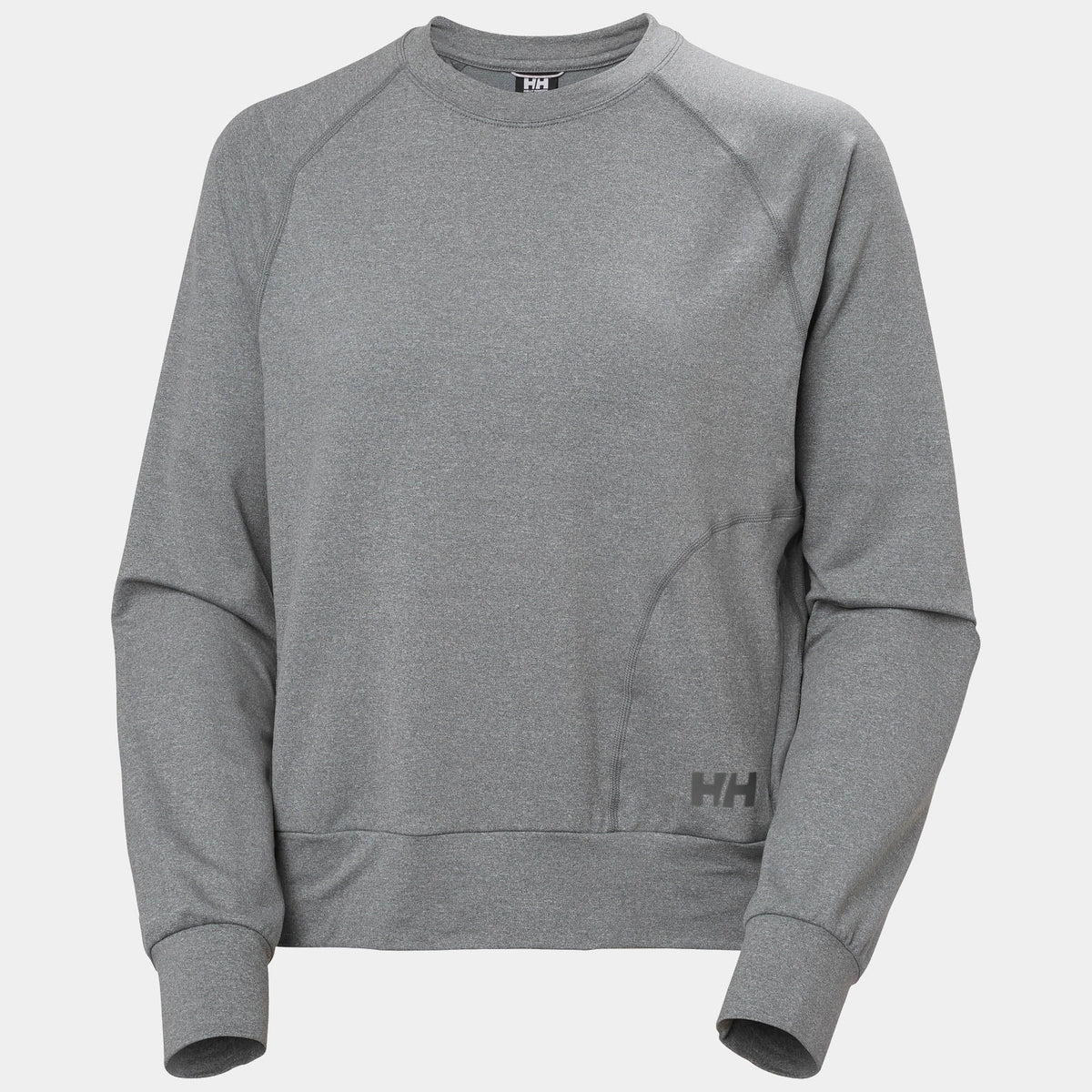 W TYRI KNIT CREW NECK, EBONY MELAN, L