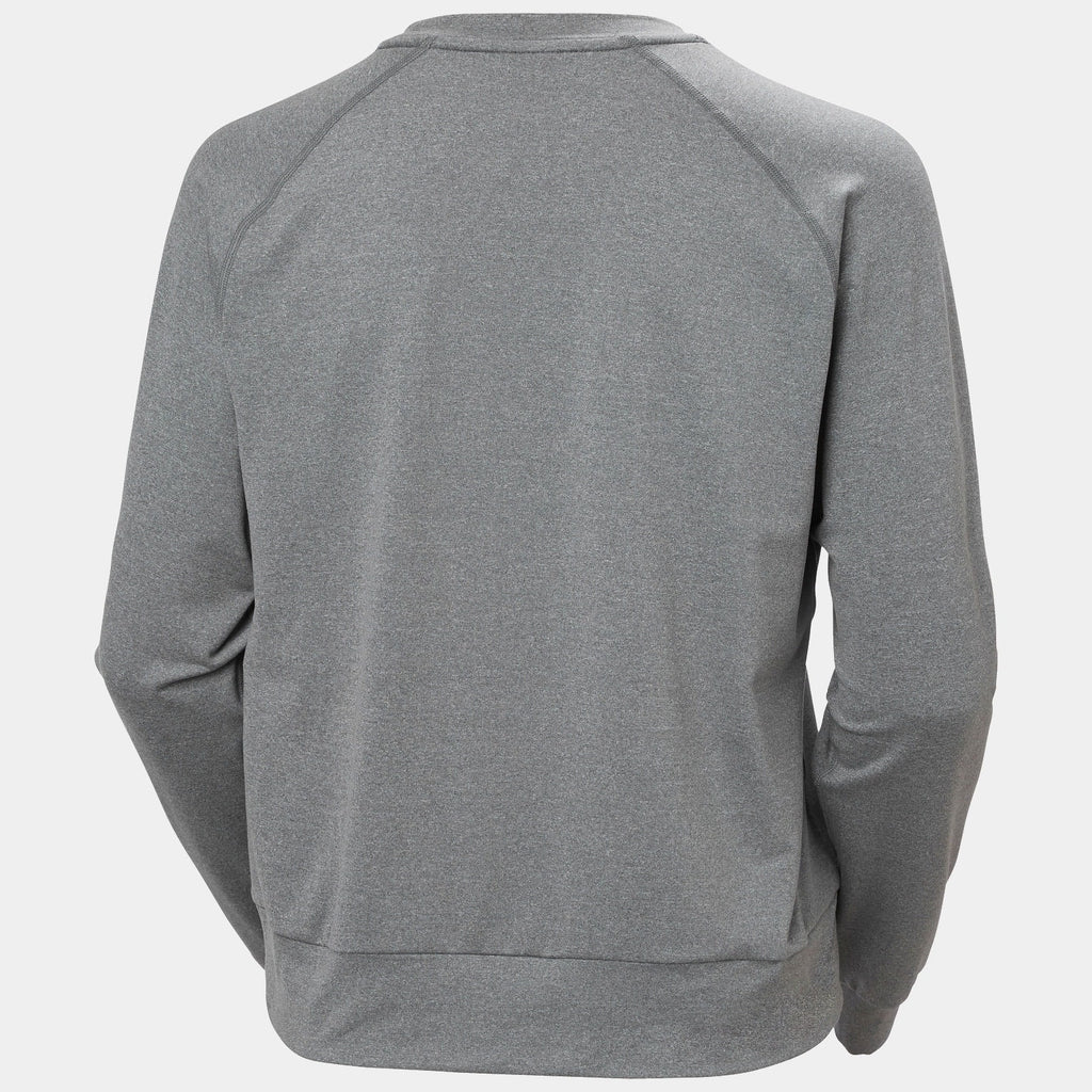 W TYRI KNIT CREW NECK, EBONY MELAN, L