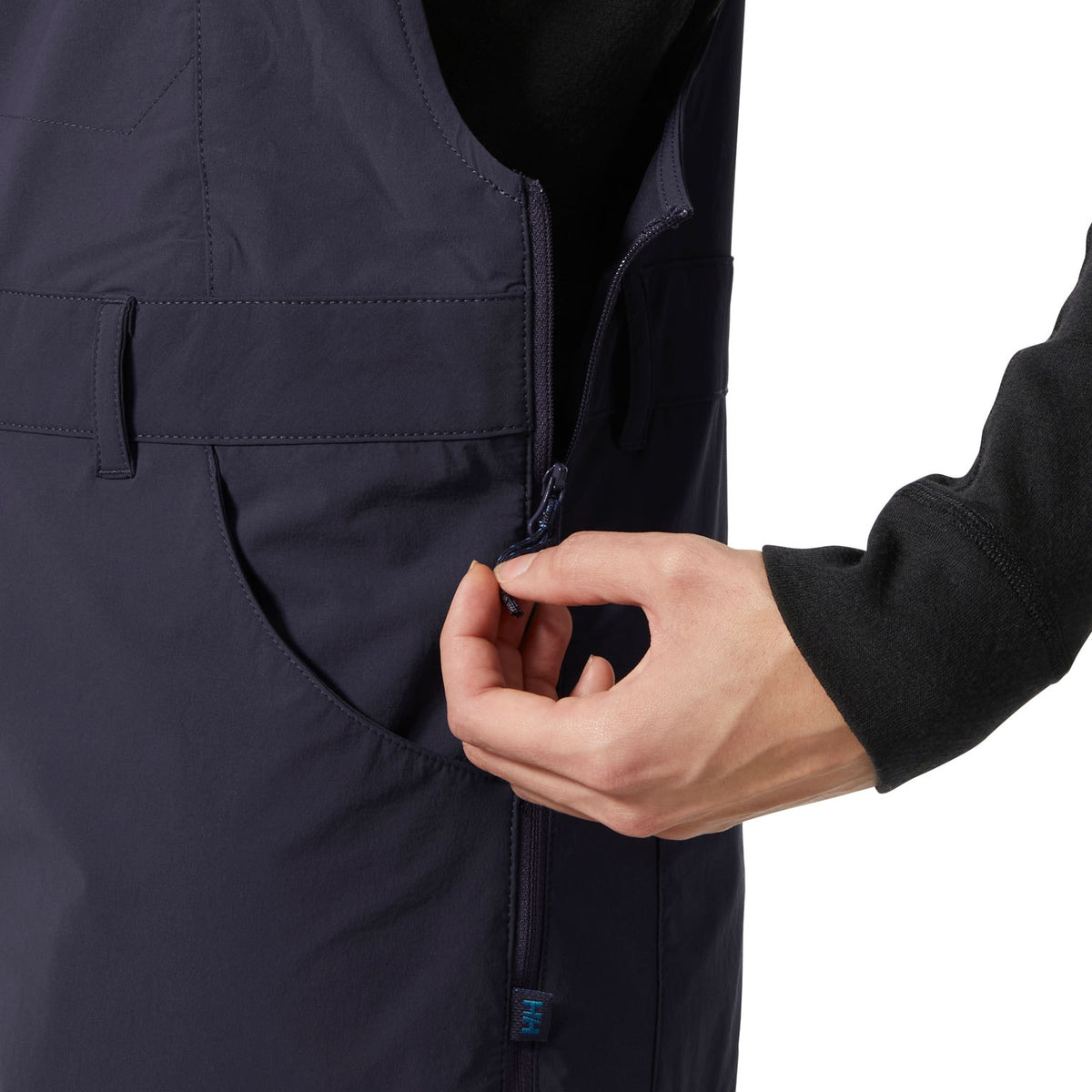 W AWE SOFTSHELL  OVERALLS, BLACK GRAPE, XS