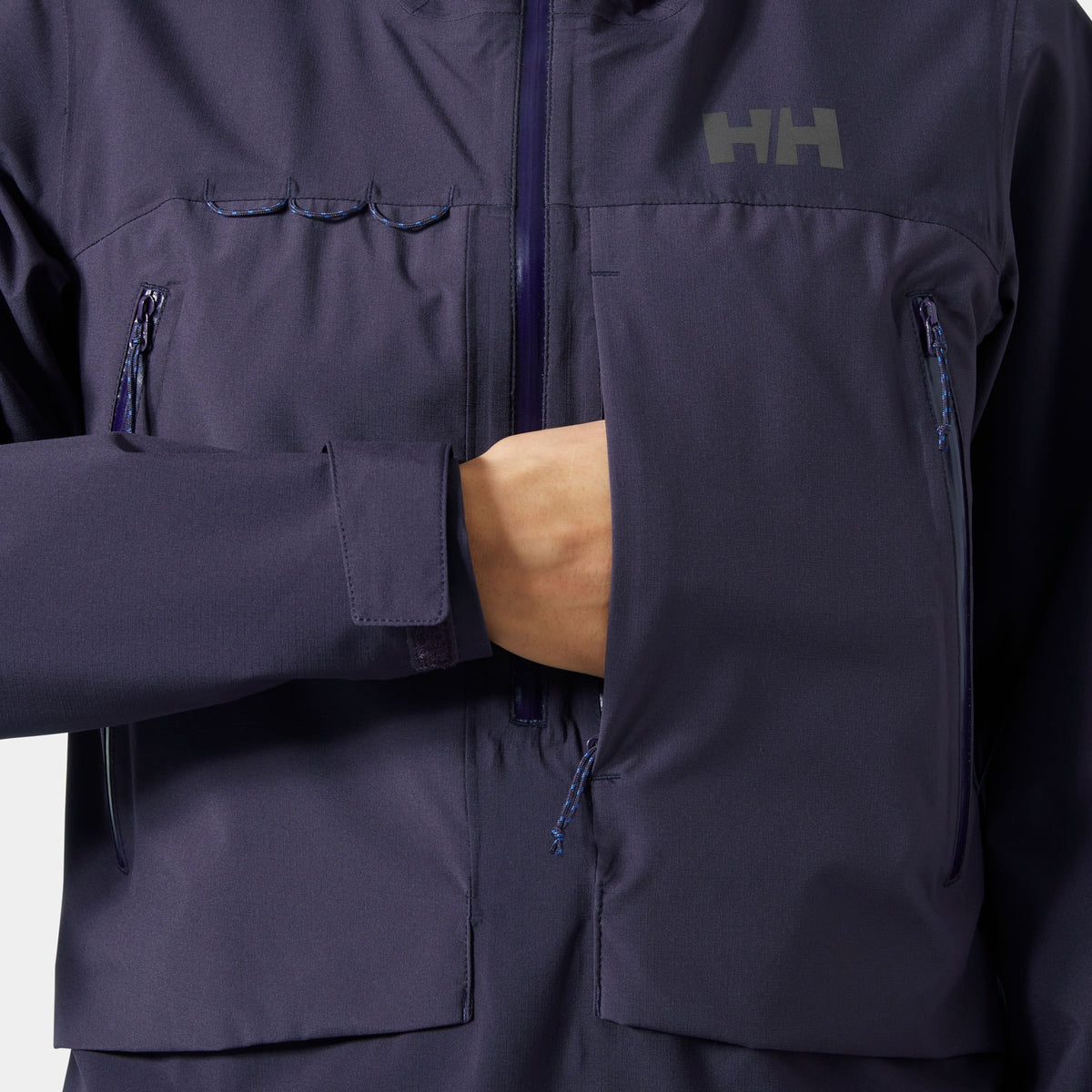 W AWE 25L SHELL ANORAK, BLACK GRAPE, XS