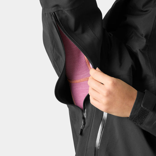 W VERGLAS BC SHELL JACKET, BLACK, L