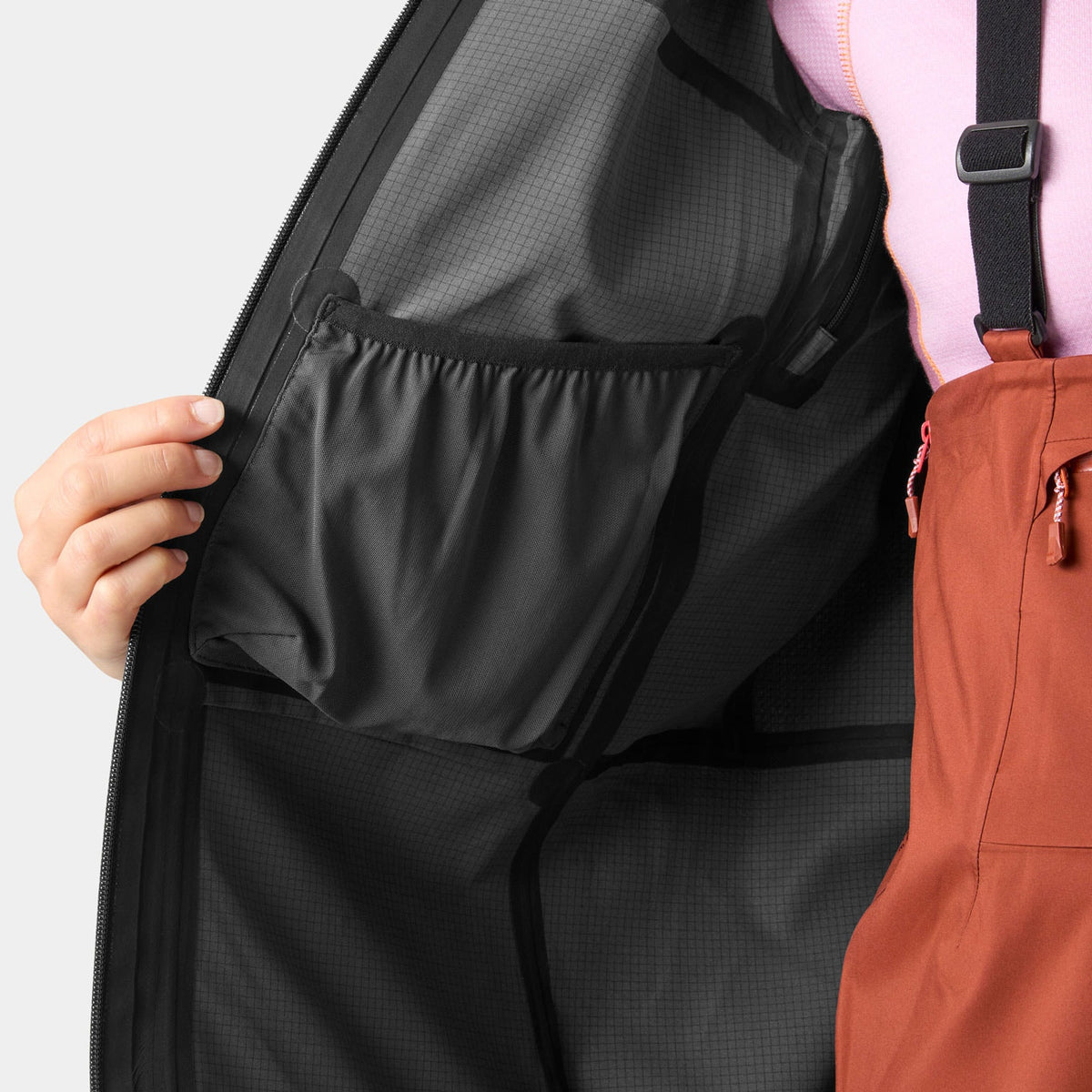 W VERGLAS BC SHELL JACKET, BLACK, L
