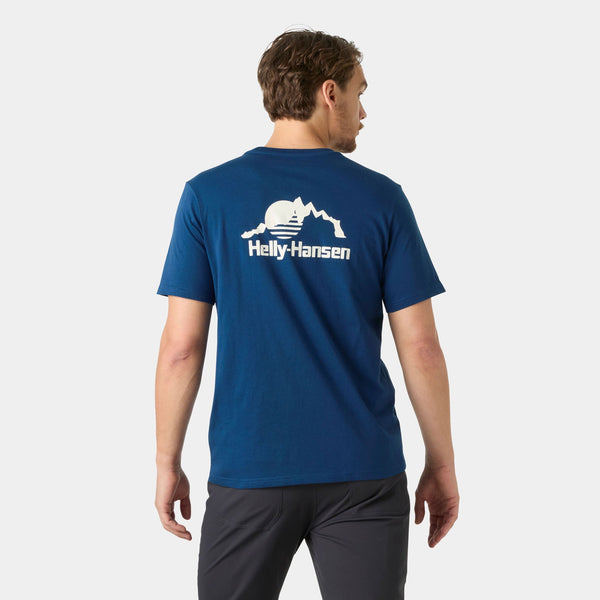 NORD GRAPHIC TSHIRT, DARK BLUE, XXL