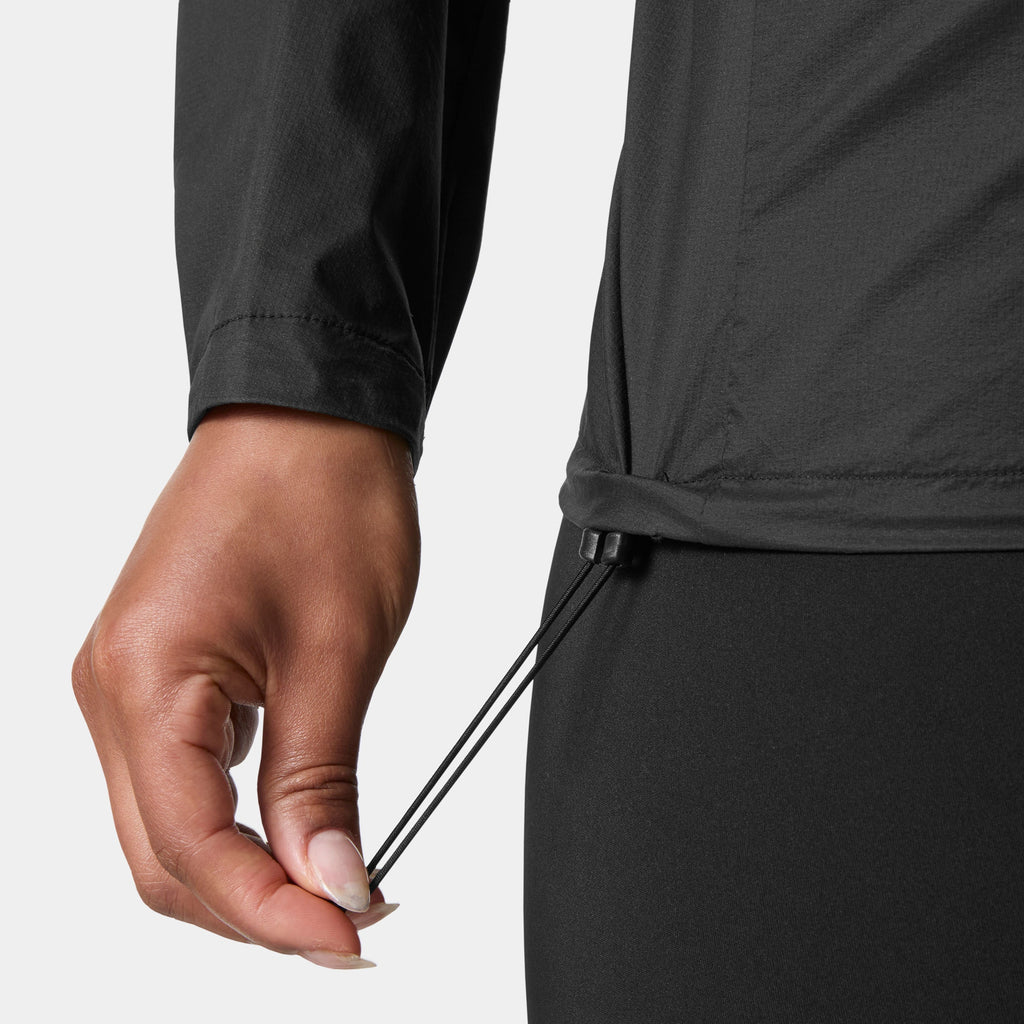 W TRAIL WINDBREAKER JKT, BLACK, L