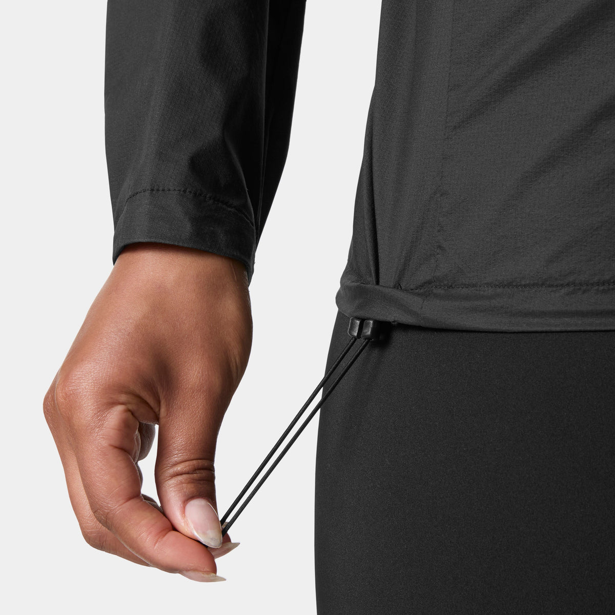 W TRAIL WINDBREAKER JKT, BLACK, L