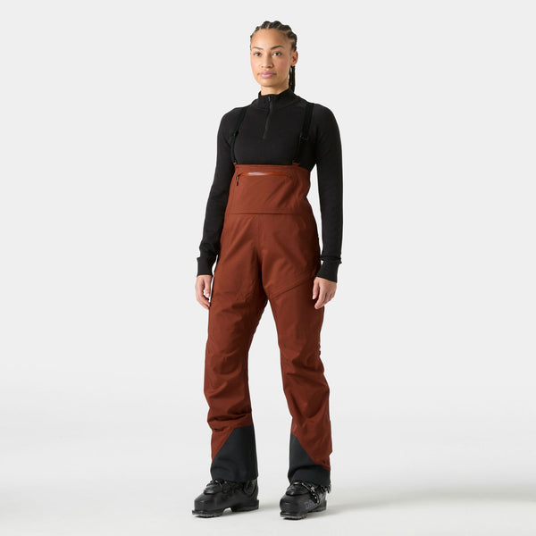 W VERGLAS BC BIB SHELL PANT, IRON OXIDE, L