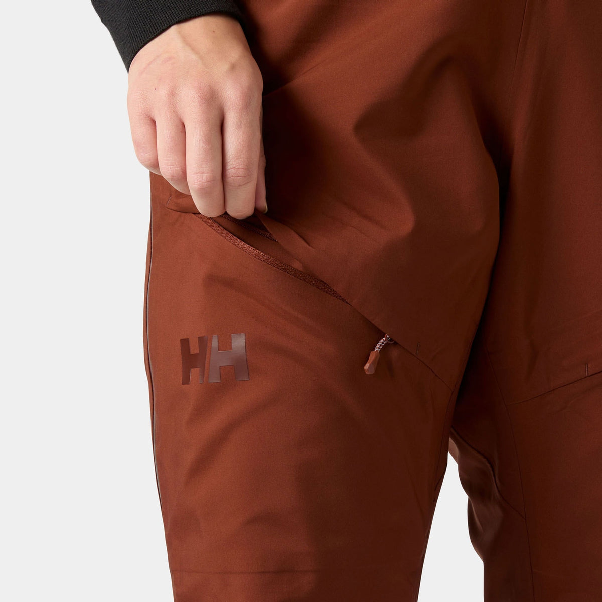W VERGLAS BC BIB SHELL PANT, IRON OXIDE, L