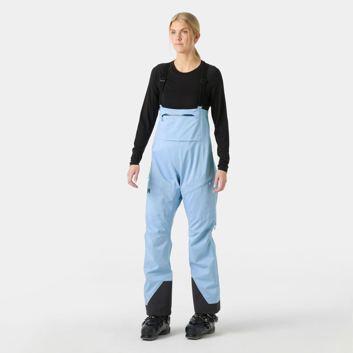 W VERGLAS BC BIB SHELL PANT, BRIGHT BLUE, L