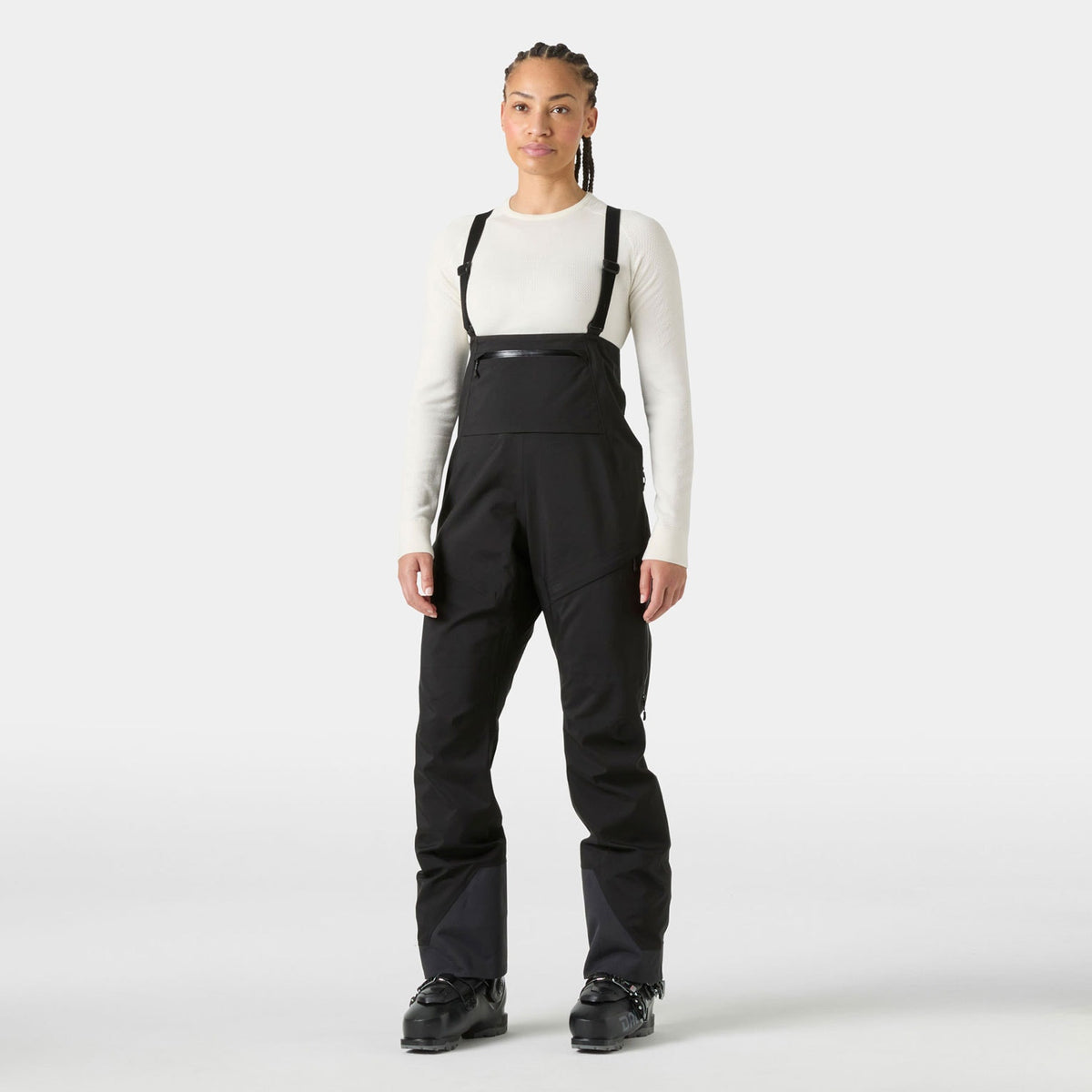 W VERGLAS BC BIB SHELL PANT, BLACK, L