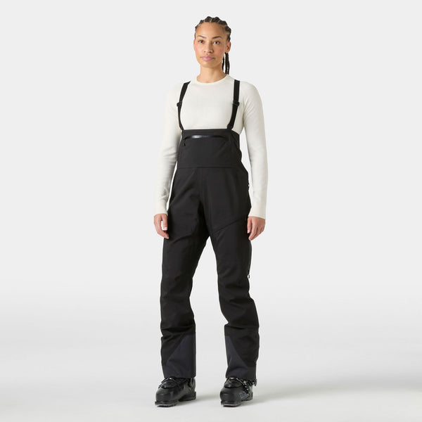 W VERGLAS BC BIB SHELL PANT, BLACK, L