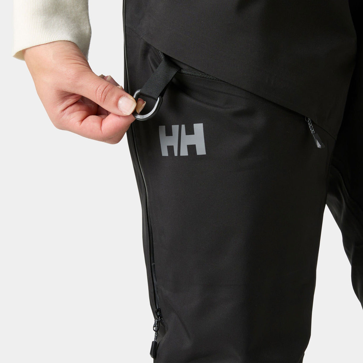 W VERGLAS BC BIB SHELL PANT, BLACK, L