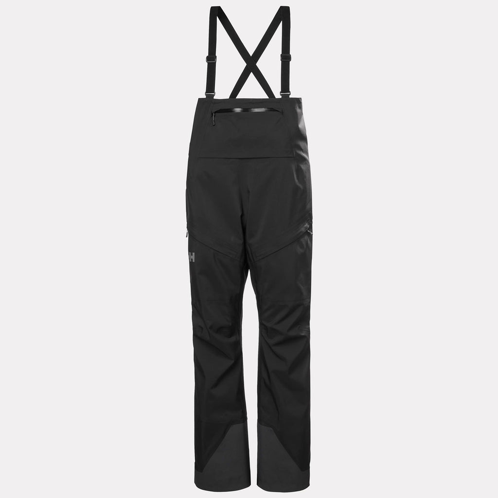 W VERGLAS BC BIB SHELL PANT, BLACK, L