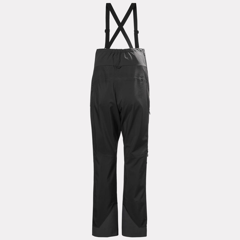 W VERGLAS BC BIB SHELL PANT, BLACK, L