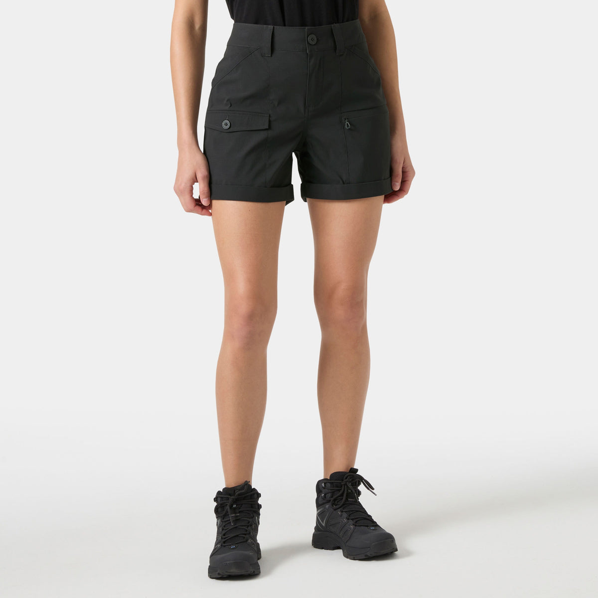 W MARIDALEN SHORTS, EBONY, XL