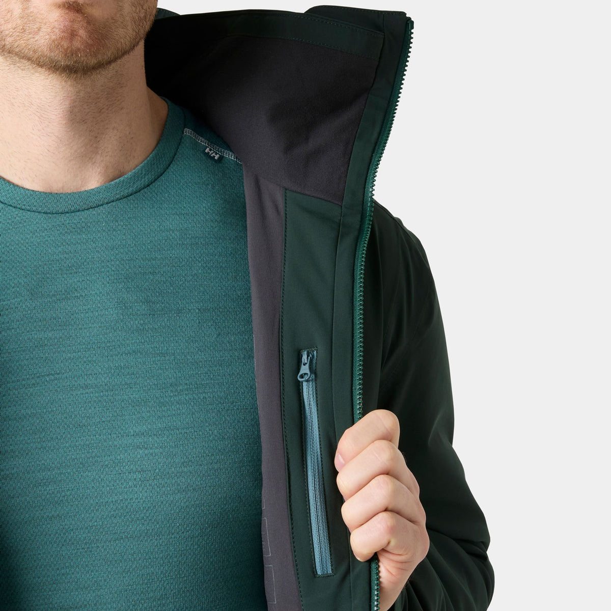 ALPHA LONG INS JACKET, DARK JUNGLE, XXL